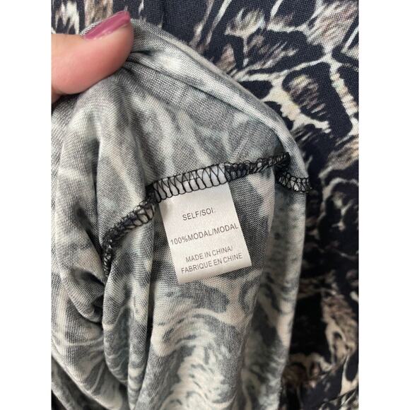 Haute Hippie Women's Black Marbled Sleeveless Sheath Dress Size Large - Picture 5 of 7